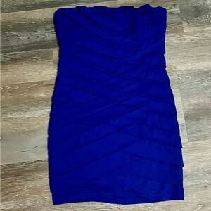 Entro Royal Blue Strapless Dress